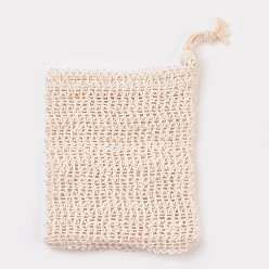 Персиковый Слойка Модный женский мыльный мешок, сумка для мыла с мылом для душа, розовые, 12x9 см