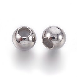 Нержавеющая Сталь Цвет 201 из нержавеющей стали бусы, с пластиковым, ползунки, рондель, цвет нержавеющей стали, 8x6.3 мм, отверстие : 1.2 мм