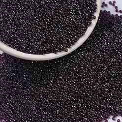 (RR2263) Opaque Red Picasso Миюки круглые бусины рокайль, японский бисер, 15/0, (rr 2263) непрозрачный красный Пикассо, 15/0, 1.5 мм, Отверстие : 0.7 мм , около 27777 шт / 50 г