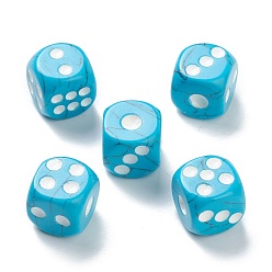 Synthetic Turquoise Synthetic Turquoise Cabochons, Dice, 15x15x15mm