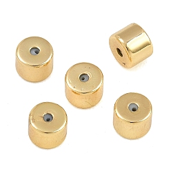 Настоящее золото 14K Латунные гайки для крепления колонн, реальный 14 k позолоченный, 5x4 мм, отверстие : 1 мм