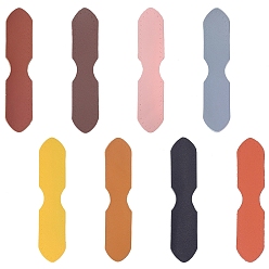 (52) Непрозрачная лаванда 8 сумки 8 цвета коровьей кожи застежки-подвески для сумок ремешок для сумки соединительная ткань, для изготовления лямок для сумок, разноцветные, 110x17~26 мм, 2 шт / пакет, 8 цветов, 1 сумка / цвет