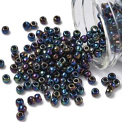 (86) Metallic AB Iris Тохо 6/0 круглые бусины, японский бисер, (86) металлическая ирисовая диафрагма, 4 мм, отверстие : 1.5 мм, Около 168 шт / 10 г