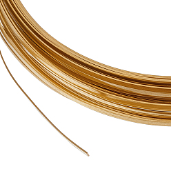 Без Покрытия Плоская латунная проволока, для diy craft, сырой (без покрытия), 1x0.25 мм, около 19.69 футов (6 м) / рулон