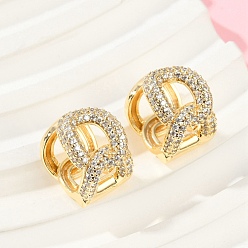 Настоящее золото 18K Серьги-подвески из латуни с прозрачным кубическим цирконием, цепочка-оберег, реальный 18 k позолоченный, 14.5x11x16 мм