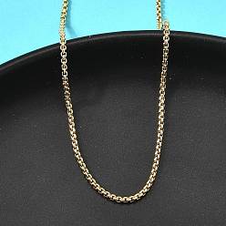 Настоящее золото 24K 1мм латунные цепочки-коробочки, реальный 24 k позолоченный, 17.52 дюйм (44.5 см)