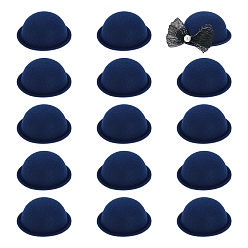 Прусский Синий 15 шт. тканевая круглая шляпа-волшебница для кукол, берлинская лазурь, 66x30 мм, внутренний диаметр: 52 мм
