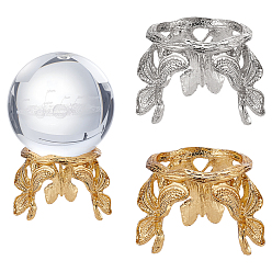 (52) Непрозрачная лаванда 2 шт. 2 цветные подставки для демонстрации хрустальных шаров из сплава бабочек, разноцветные, 53x47.5x36.5 мм, 1 шт / цвет