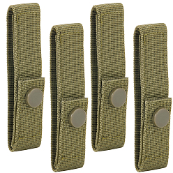 Черный Полипропиленовый ремень для тактического снаряжения на открытом воздухе, с латунной кнопкой, чёрные, 280x25.5x1.5 мм