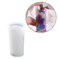 Белый DIY силиконовая зажигалка защитная крышка держателя формы, формы для литья смолы, для уф-смолы, изготовление ювелирных изделий из эпоксидной смолы, белые, 64x37x26 мм, внутренний диаметр: 29x18 мм