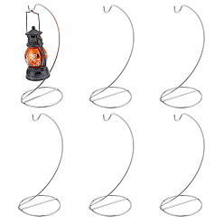 Платина 6 Подставка для украшения из железной проволоки, держатель воздушного растения, вешалка для террариума, полукруг, платина, 104x135x227 мм