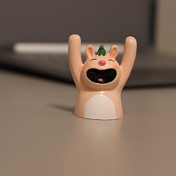 Кролик Держатель для заметок, клип-памятка, фигурки из смолы, кролик, 50 мм