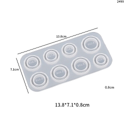 Ring Кольца своими руками, форма из пищевого силикона, формы для литья смолы, для уф-смолы, изготовление изделий из эпоксидной смолы, белые, кольцо, 138x71x8 мм
