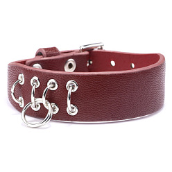 FireBrick Adjustable PU Leather Watch Bands/Bracelets, with Alloy Findings, Iron Rings, FireBrick, 8-5/8 inch(22cm), 19mm