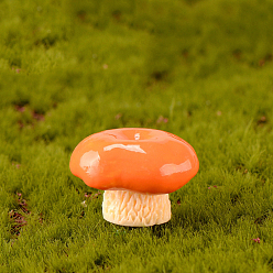 Темно-Оранжевый Миниатюрные грибовидные украшения из смолы, аксессуары для домашнего кукольного домика с микро-ландшафтом, украшения для дома, темно-оранжевый, 29x19 мм