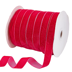 Камелия Бархатная лента, одна сторона, для подарочной упаковки, оформление партии, камелия, 5/8 дюйм (15 мм), около 54.68 ярдов (50 м) / рулон