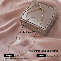 Golden Vintage 304 Stainless Steel Chain Necklaces, Golden, Golden, 15.75 inch(40cm)