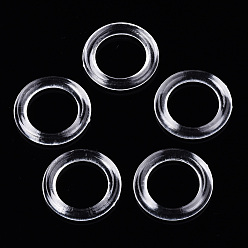 Clear Transparent Acrylic Links Rings, Ring, Clear, 21x3mm, Inner Diameter: 14mm, about 880pcs/500g