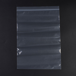 Белый Пластиковые сумки на молнии, многоразовые упаковочные пакеты, верхнего уплотнения, мешок с самоуплотнением, прямоугольные, белые, 36x24 см, односторонняя толщина: 3.9 мил(0.1мм), 100 шт / пакет