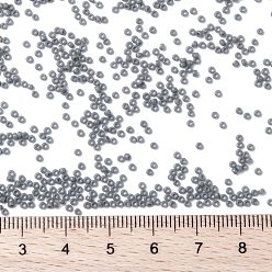 (RR499) Opaque Falcon Gray MIYUKI Round Rocailles Beads, Japanese Seed Beads, (RR499) Opaque Falcon Gray, 15/0, 1.5mm, Hole: 0.7mm, about 5555pcs/bottle, 10g/bottle