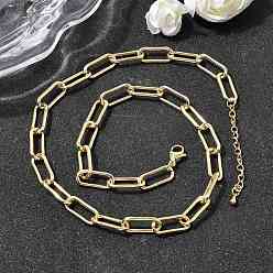 Настоящее золото 18K Ожерелья-цепочки из латуни для женщин, стойки покрытие, без кадмия и без свинца, долговечный, реальный 18 k позолоченный, 17.20 дюйм (43.7 см)