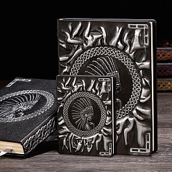 Античное Серебро 3d блокнот из искусственной кожи с тиснением, для школьных канцелярских принадлежностей, a6 журнал индийских моделей, античное серебро, 135x100 мм