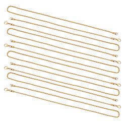 Golden 304 Stainless Steel Box Chain Necklaces, with Lobster Claw Clasps, Golden, 17.9 inch(45.5cm), 2mm, 10pcs/box