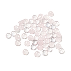 Розовый Кварц Природного розового кварца кабошонов, полукруглый, 3x1.5 мм