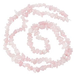 Розовый Кварц 3 нити из натурального розового кварца с бусинами, 5~8x5~8 мм, отверстие : 1 мм, о 31.5 дюйме