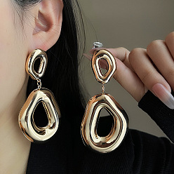 Самородки Железа болтаться серьги, золотые, самородки, 101x42 мм