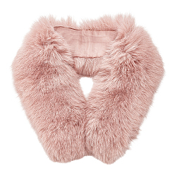 Pink 1 воротник из искусственного меха лисы, прямоугольные, розовые, 830~860x130x4 мм