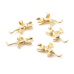 Настоящее золото 18K Латунные подвески, с целью перехода в кольце, без кадмия и без свинца, леопард, реальный 18 k позолоченный, 15x26x4.6 мм, отверстие : 4.5x3.5 мм