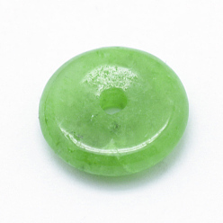 Бирманский Нефрит Натуральный маньяк нефрит / бурма-нефрит, окрашенные, пончик / пи-диск, ширина пончика: 4.3 мм, 10x2 мм, отверстие : 1.5 мм
