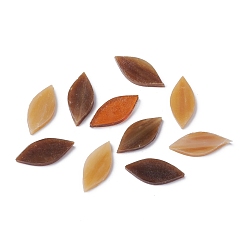 (52) Непрозрачная лаванда Лепестковая мозаичная плитка, кусочки мозаики из стеклянных листьев, для поделок своими руками украшения дома искусства, разноцветные, 24.5~26x11~11.5x2.5~3 мм, около 40~41 шт / упаковка