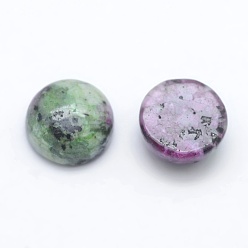 Ruby in Zoisite Natural Ruby in Zoisite Cabochons, Flat Round, 8x3~4mm