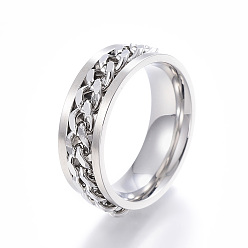 Нержавеющая Сталь Цвет Устойчивые к потускнению 304 кольца из нержавеющей стали с широкими полосами, Размер 10, цвет нержавеющей стали, 20 мм