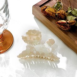 Античный Белый Заколки для волос в форме когтей из ацетата целлюлозы, аксессуары для волос для женщин и девочек, собака, старинный белый, 90 мм