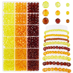 (52) Непрозрачная лаванда 1590 шт прозрачные акриловые бусины, разнообразные, граненые, разноцветные, 4~8 мм