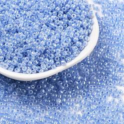 Лиловый Бисер из стекла , Цейлон, круглые, сирень, 12/0, 2 мм, отверстие : 1 мм, Около 30000 шт / фунт