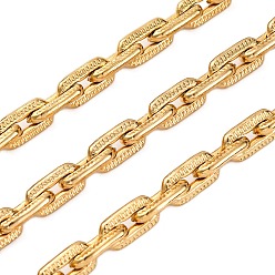 Настоящее золото 18K 304 сетка из текстурированной нержавеющей стали, с катушкой, пайки, вакуумное покрытие pvd, реальный 18 k позолоченный, 9.5x5x1.5 мм, около 32.81 футов (10 м) / рулон