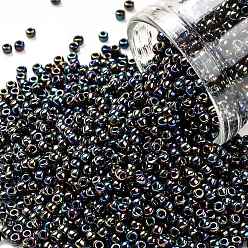 (86) Metallic AB Iris TOHO Round Seed Beads, Japanese Seed Beads, (86) Metallic AB Iris, 11/0, 2.2mm, Hole: 0.8mm, about 1110pcs/bottle, 10g/bottle