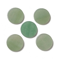 Green Aventurine Natural Green Aventurine Cabochons, Flat Round, 20x2.8mm