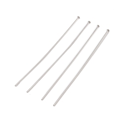 Нержавеющая Сталь Цвет 304 Штифты с плоской головкой из нержавеющей стали, цвет нержавеющей стали, 60x0.6 мм, Руководитель: 1.5 mm