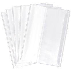 Прозрачный 10шт. пластиковые обложки для книг, прямоугольные, прозрачные, 440x305x0.1~0.2 мм