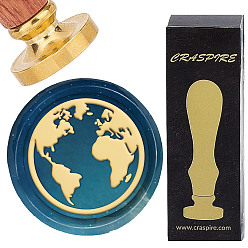 Map Латунные восковые печати с деревянной ручкой, для diy scrapbooking, карта, 25 мм