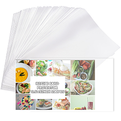 Прозрачный 100 целлофановые пакеты OPP, прямоугольные, прозрачные, 13.1x9.1x0.007 см