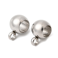 Нержавеющая Сталь Цвет 304 прелести нержавеющей стали, рондель, цвет нержавеющей стали, 9x6.5x5 мм, отверстия: 2 мм / 4 мм