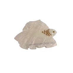 Белый Дым Заколки для волос с когтями из ацетата целлюлозы (смола), рыба, аксессуары для волос для женщин и девочек, серый, 83x50 мм