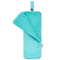 Голубой Чехол для зонта из ткани Оксфорд, складная сумка-зонт, голубой, 370x125x4.5~6.5 мм