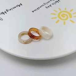 (52) Непрозрачная лаванда 3 шт. Акриловые кольца для пальцев, разноцветные, размер США 6 (16.5 мм)